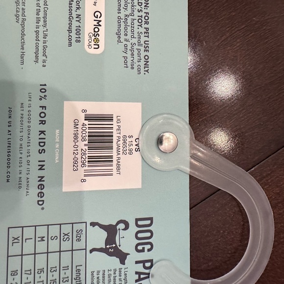 Life Is Good Dog Pajama XS - Picture 6 of 7